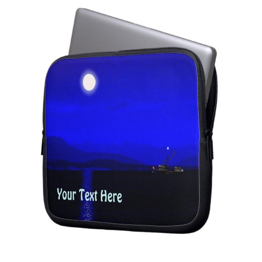 Mondlicht Laptopschutzhülle (Vorderseite Links)