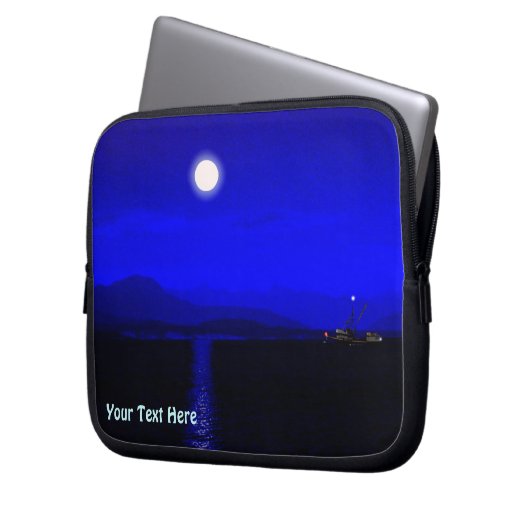 Mondlicht Laptopschutzhülle (Vorderseite Links)