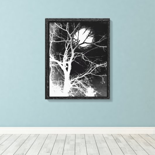 Mondlicht Leinwanddruck (Insitu (Holzboden))