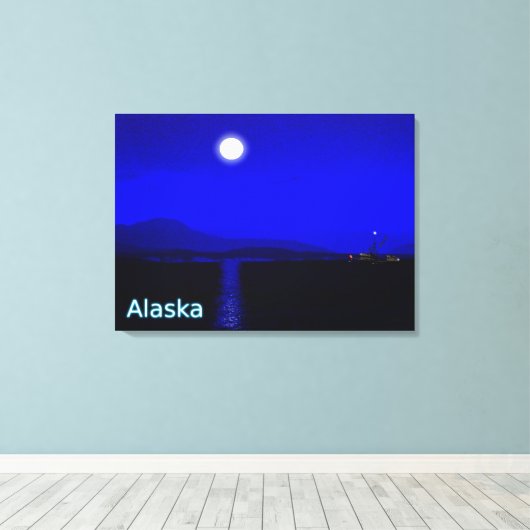 Mondlicht Leinwanddruck (Insitu (Holzboden))