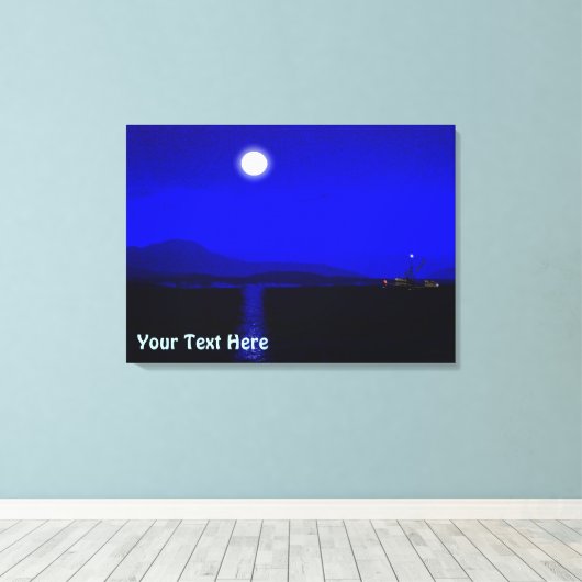 Mondlicht Leinwanddruck (Insitu (Holzboden))