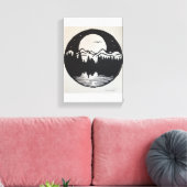 Mondlicht Leinwanddruck (Insitu (Wohnzimmer))