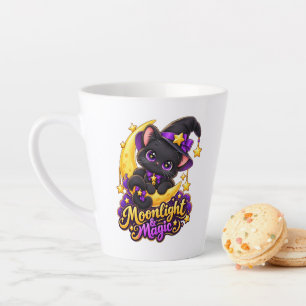 Mondlicht-Magie Süße Schwarze Katze Hexe Tasse
