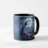 Mondlicht Magie – Verzaubertes Halloween-Mug-Desig Tasse (VorderseiteRechts)
