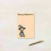 Mondlicht-Mischief — Ein rustikaler Halloween-Char Post-it Klebezettel (Auf Schreibtisch)
