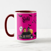 Mondlicht-Mischief hot pink Tasse (Links)