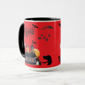 Mondlicht-Mischief leuchtend rot Tasse (Vorderseite Links)