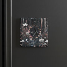 Mondlicht-Monogramm-Whimsikwald-Wildblumen