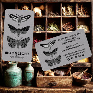 Mondlicht MOTHS Gothic Apothekerin Kräuterkundleri Visitenkarte