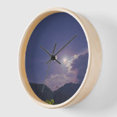 Mondlicht-Nacht über den Bergen Uhr (Winkel)