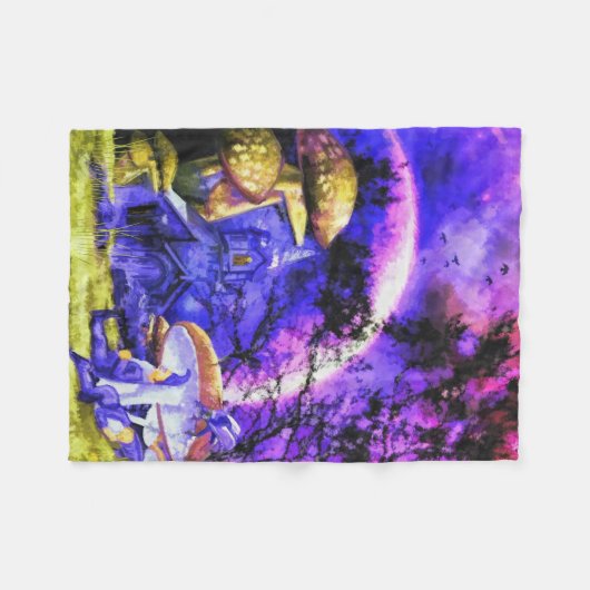 Mondlicht-Nachtgenom unter Toadstool Fleecedecke (Vorderseite (Horizontal))