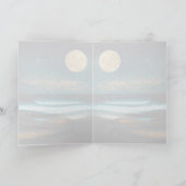 Mondlicht-Ozean-Begrüßung / Anmerkung Karte (Innenseite)