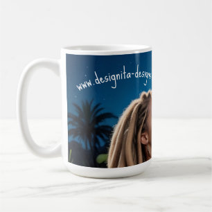 Mondlicht-Paar-Liebestasse – Romantische Digitalku Kaffeetasse