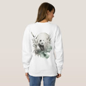 Mondlicht-Panda der Ruhe Sweatshirt (Schwarz voll)