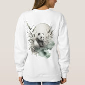 Mondlicht-Panda der Ruhe Sweatshirt (Rückseite)