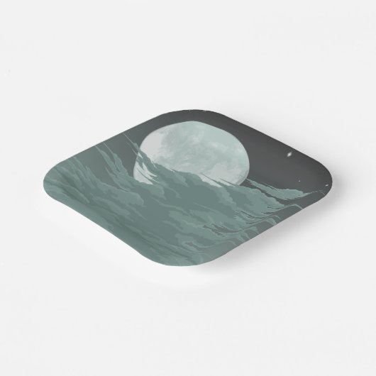 Mondlicht Pappteller (Gewinkelt)