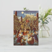 Mondlicht Party Wassail Holiday Saison Einladungen (Stehend Vorderseite)