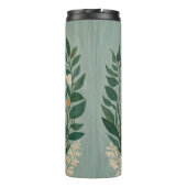 Mondlicht: Pastellblumen und Halbmond Thermosbecher (Rückseite)