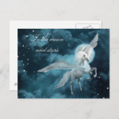 Mondlicht Postkarte (Vorne/Hinten)