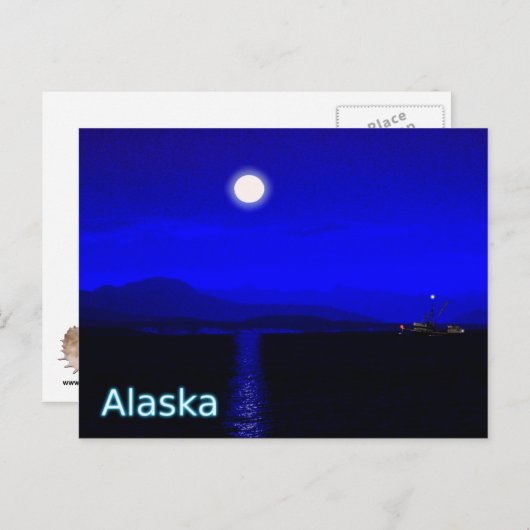 Mondlicht Postkarte (Vorne/Hinten)