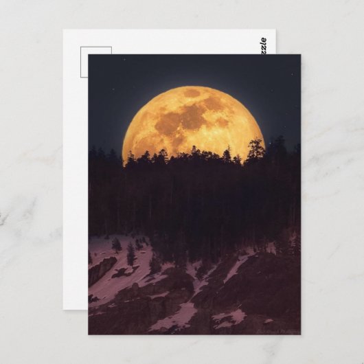 Mondlicht Postkarte (Vorne/Hinten)