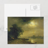 Mondlicht Postkarte (Vorne/Hinten)