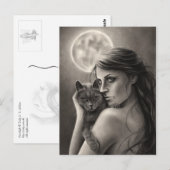 Mondlicht-Postkarte Postkarte (Vorne/Hinten)