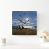 Mondlicht Quadratische Wanduhr (Zuhause)