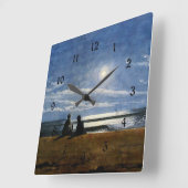 Mondlicht Quadratische Wanduhr (Winkel)