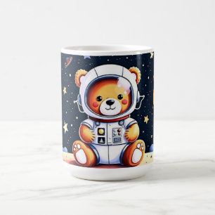 Mondlicht-Raketen-Teddy-Abenteuer Kaffeetasse
