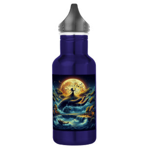 Mondlicht-Reverie – Traumlandschaft Edelstahlflasche