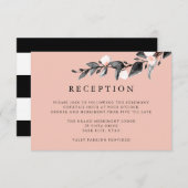 Mondlicht | REZEPTION-EINSCHLIESSUNG rosa Einladung (Vorne/Hinten)