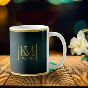 Mondlicht Romantische Hochzeit Smaragdgrün ID881 Kaffeetasse