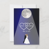 Mondlicht RSVP Karte (Rückseite)