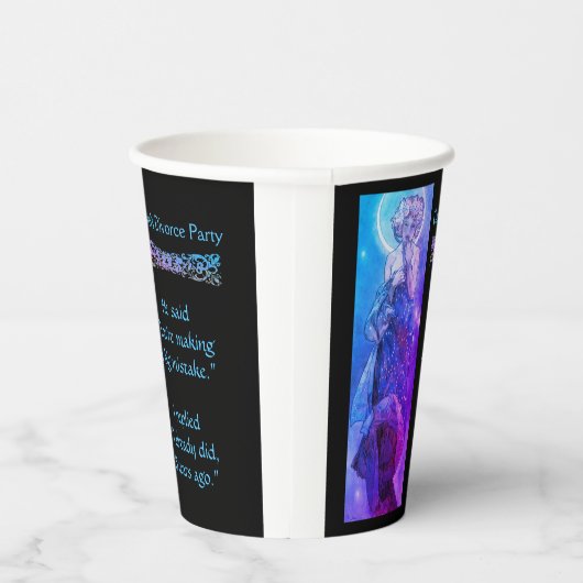 Mondlicht-Scheidung Party Pappbecher (Rechts)