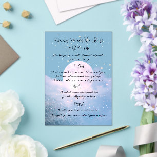 Mondlicht-Schimmer Atmosphärische Hochzeitskollekt Acryleinladungen