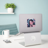 Mondlicht-Schönheit Aufkleber (Laptop auf Schreibtisch)