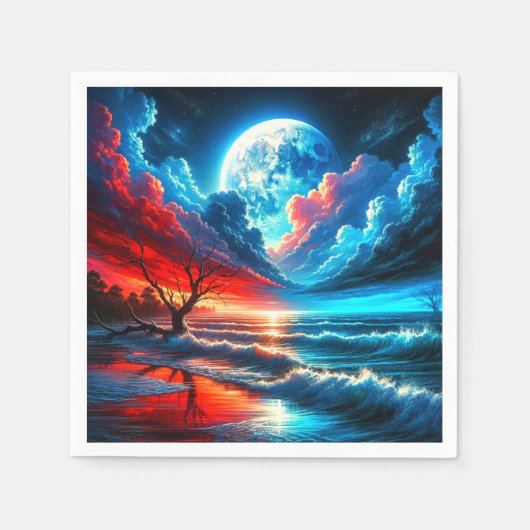 Mondlicht Serviette (Vorderseite)