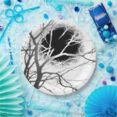 Mondlicht-Silhouette Pappteller (Party)