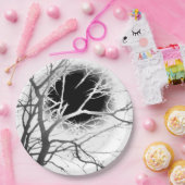 Mondlicht-Silhouette Pappteller (Party)