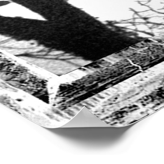 Mondlicht-Silhouette Poster (Ecke)