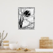 Mondlicht-Silhouette Poster (Küche)