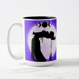 Mondlicht Silhouetter Dancer Coffee Tasse