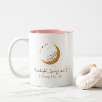 Mondlicht, Sonnenschein und Morgens wie diese Tass Zweifarbige Tasse