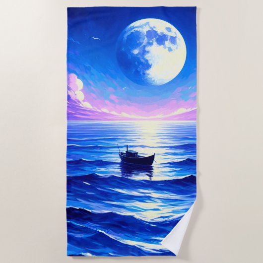 Mondlicht Strandtuch (Vorderseite)