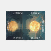 Mondlicht-Sumpf-TTRPG-Tischplatten-Gaming-Board Fleecedecke (Vorderseite (Horizontal))