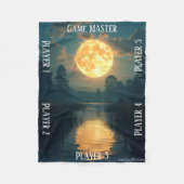 Mondlicht-Sumpf-TTRPG-Tischplatten-Gaming-Board Fleecedecke (Vorderseite)