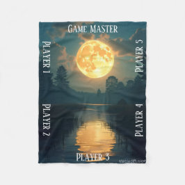 Mondlicht-Sumpf-TTRPG-Tischplatten-Gaming-Board Fleecedecke