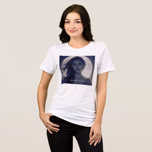 Mondlicht-Tagtraum Tri-Blend Shirt (Vorderseite voll)
