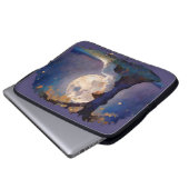 Mondlicht-Träumer - Ruhiger Nachthimmel Laptopschutzhülle (Vorne Knopf)